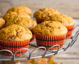 Muffin di zucca e mela